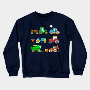 Tractor Farm Vehicles Crewneck Sweatshirt